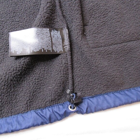 The North Face Vest Men Size Medium Royal Blue Yellow Zipper Fleece Pockets Good - Picture 9 of 10